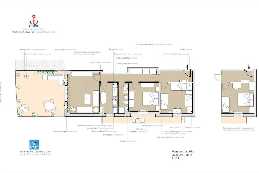 Casa D'A..Mare Apartman Giardini-Naxos Olaszország